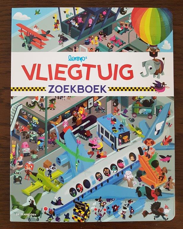 Vliegtuig zoekboek voorkant cover omslag kaft