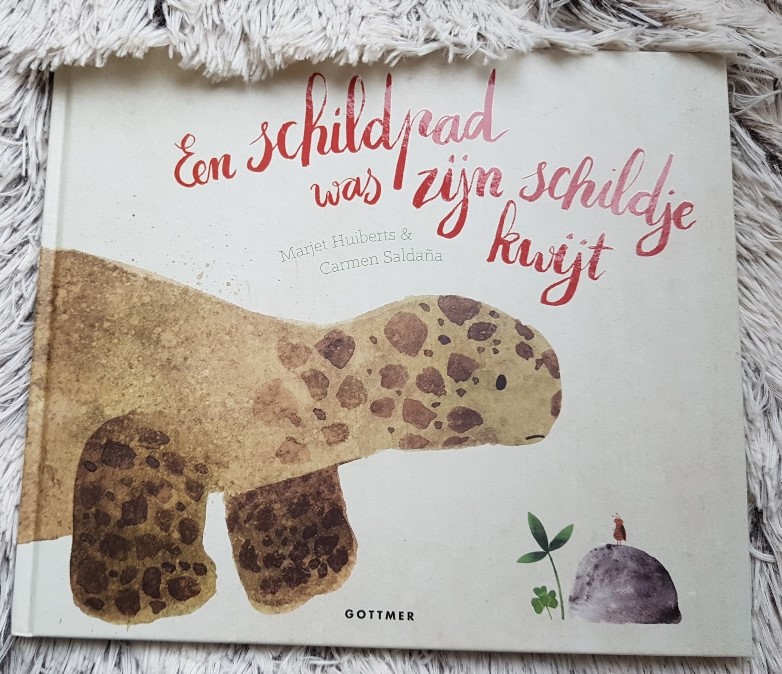 Een schildpad was zijn schildje kwijt voorkant cover kaft omslag prentenboek