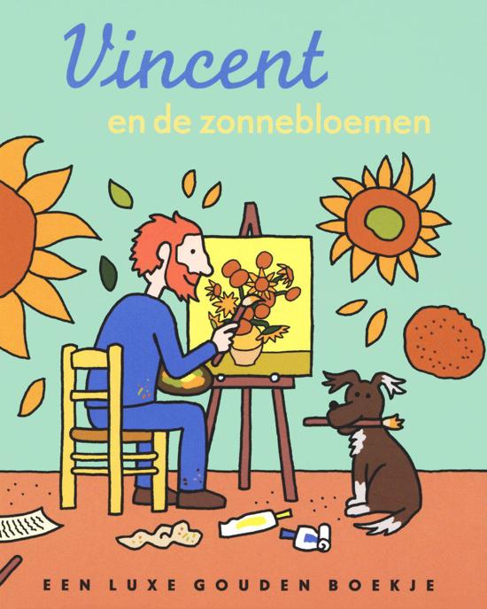 Vincent en de zonnebloemen voorkant cover omslag kaft boek prentenboeken thema kunst