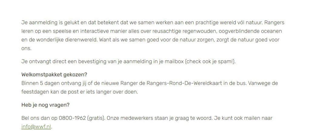 rangerclub aanmelden