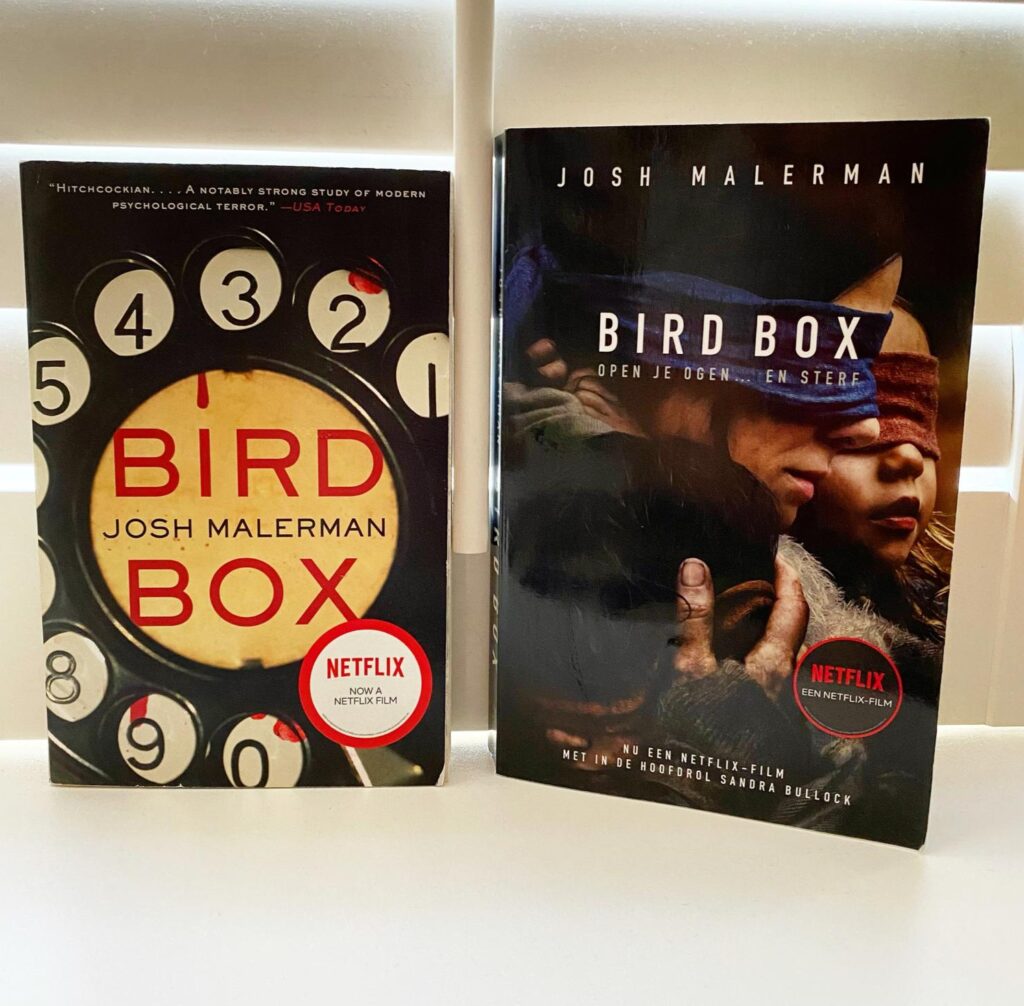 bird box voorkant cover omslag kaft