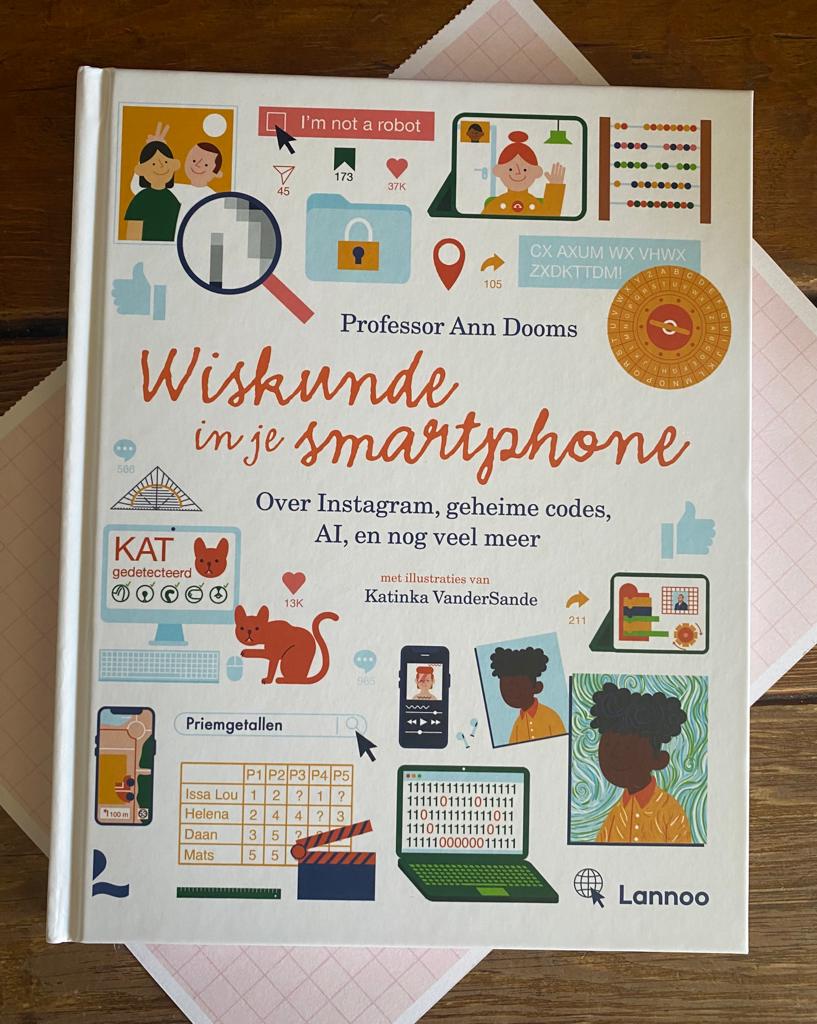 Wiskunde in je smartphone voorkant cover omslag kaft