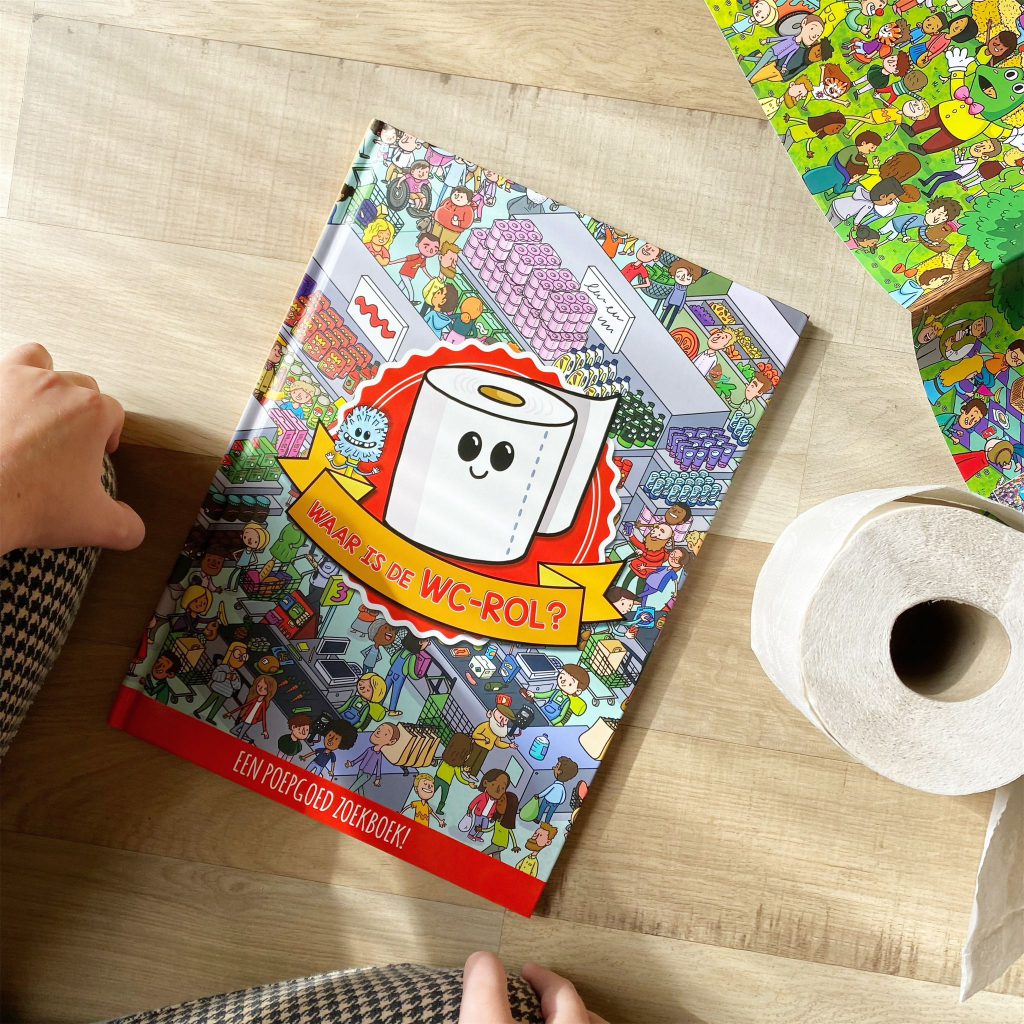 voorkant Waar is de wc-rol cover omslag kaft zoekboek