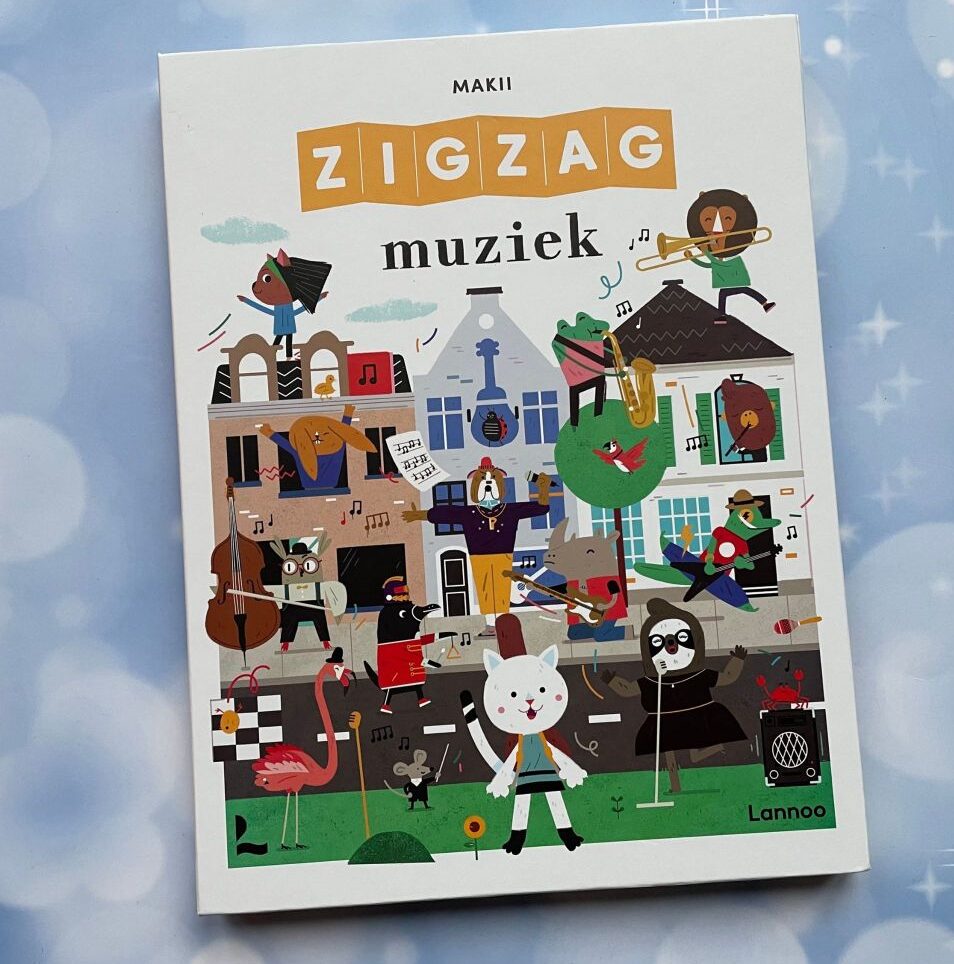 Zigzag muziek voorkant cover omslag kaft