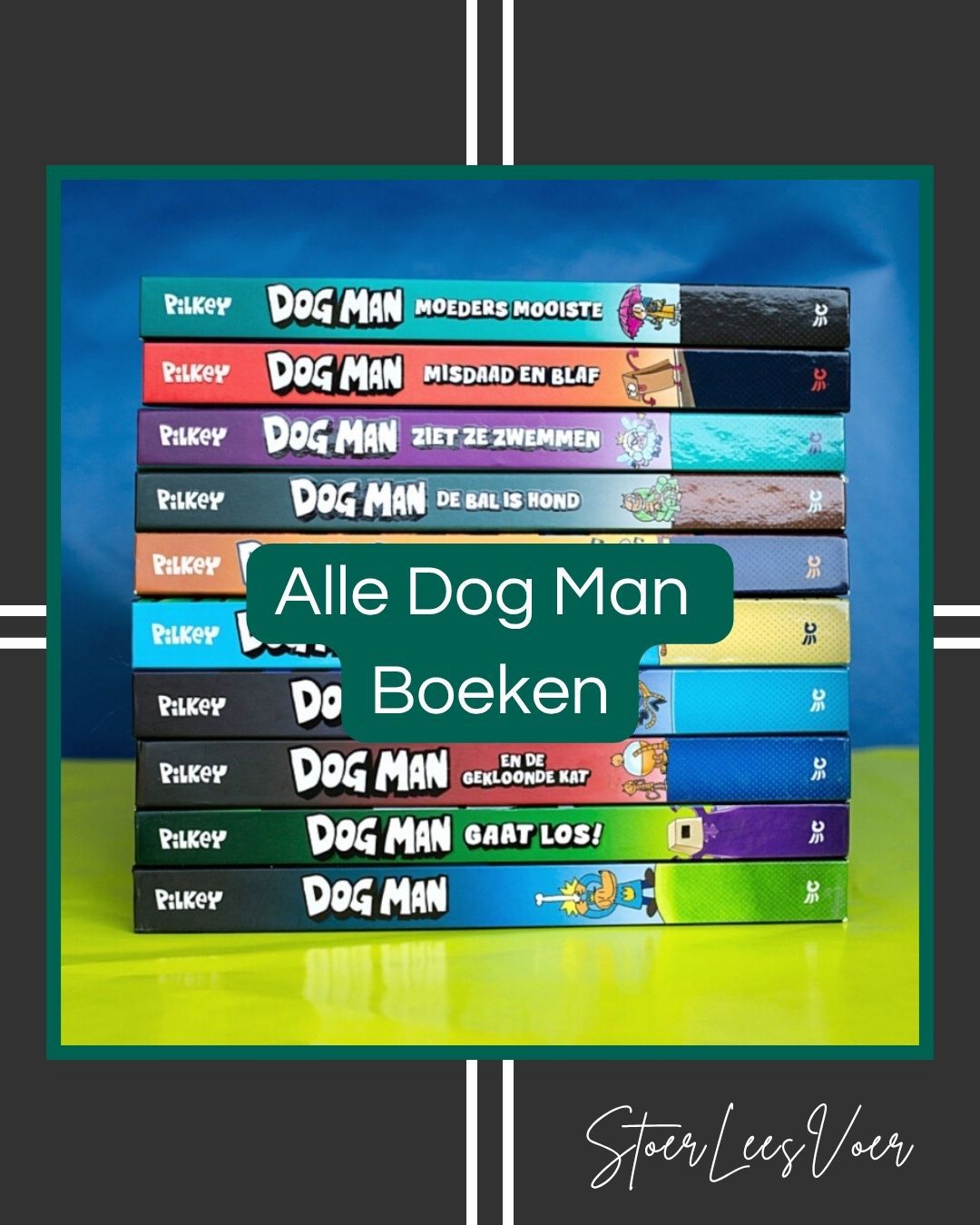 Kleine Karels Tekenclub 1 .
Kleine Karels Tekenclub 2 - Als kikkers gaan keten .
Kleine Karels Tekenclub 3 - Per ongeluk expres .
Kleine Karels Tekenclub 4 - Samen staan we gek .
alle Dog Man boeken Kleine Karels tekenclub voorkant rug cover volgorde