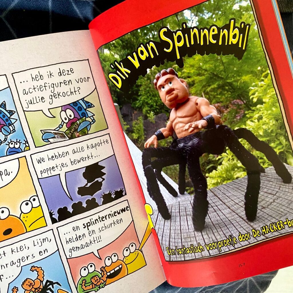dik van spinnenbil kleine karels tekenclub boek tekst illustraties
