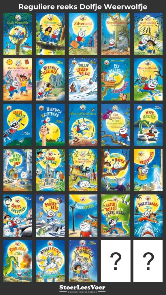overzicht reguliere reeks alle boeken dolfje weerwolfje