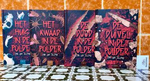 De duivel in de polder polder boekenserie jeugdhorror erik jan tillema clavus uitgeverij alle vier de delen voorkant cover kader recensie samenvatting