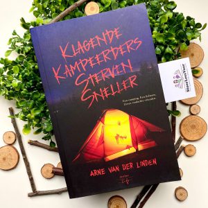 Klagende kampeerder sterven sneller arne van der Linden voorkant cover boek omslag hamley books