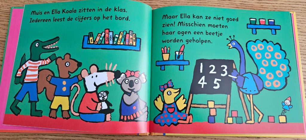 cijfers lezen op het schoolbord