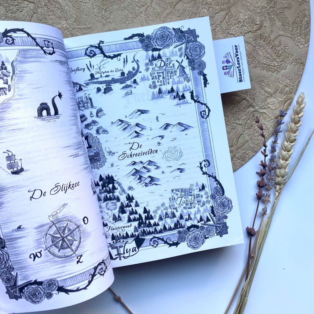Lauren Roberts boek pelckmans uitgever romantasy boekenserie  landkaart ilya koninkrijk