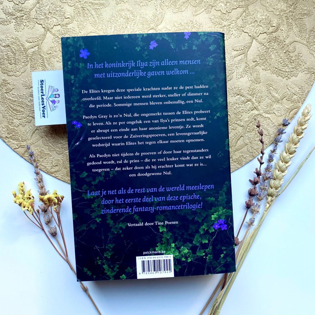 Powerless - Lauren Roberts voorkant boek pelckmans uitgever romantasy boekenserie synopsis achterflap achterkant boek