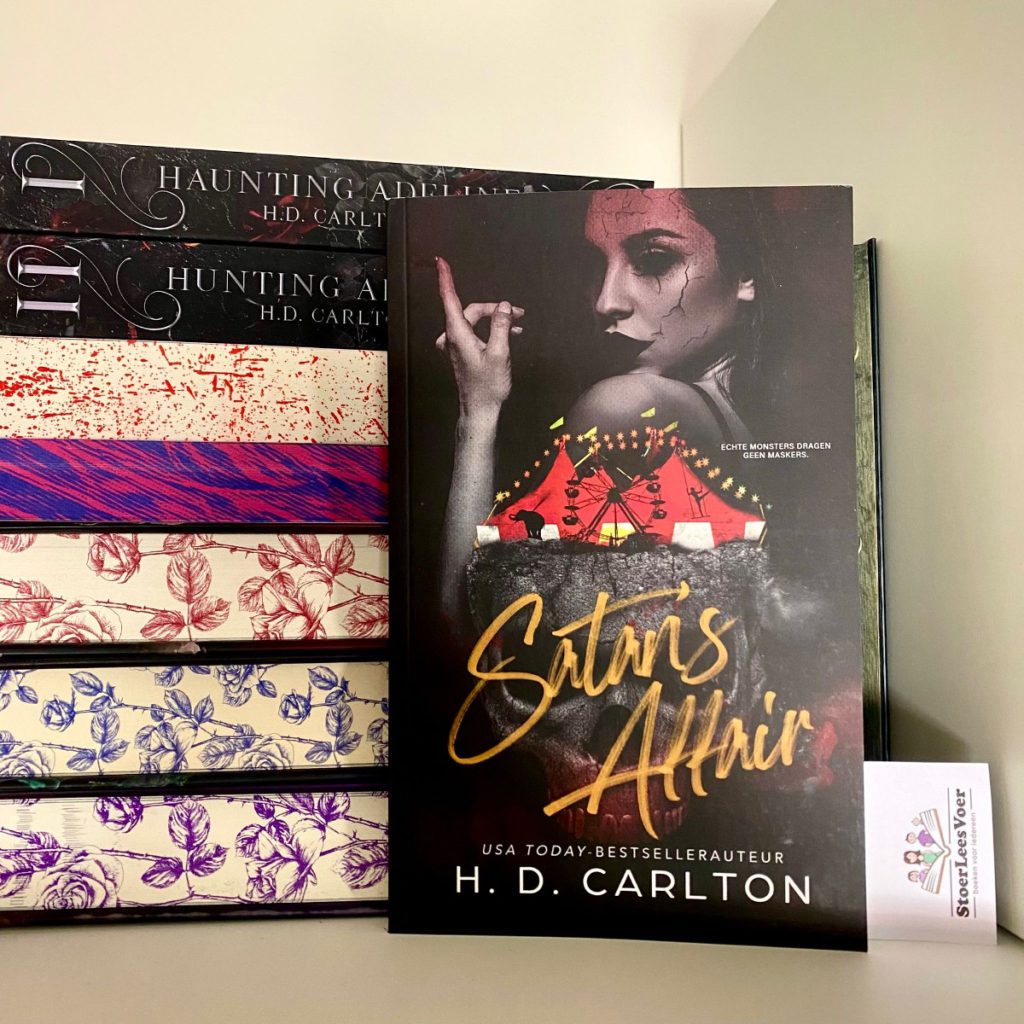 Satan's Affair H D Carlton dark romantasy kat en muis duet prequel boekenserie smut voorkant cover kader omslag boek