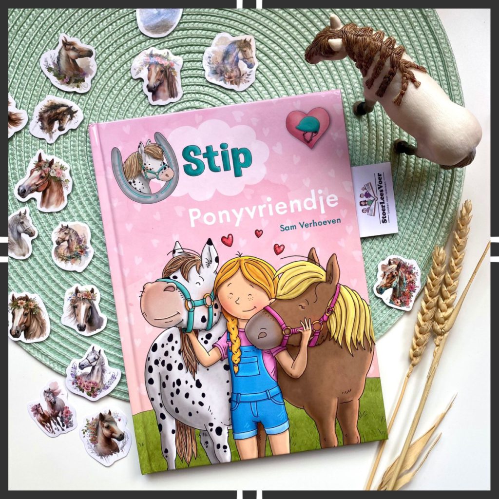 Stip Ponyvriendje voorkant boek cover omslag sam verhoeven paarden paardenboek