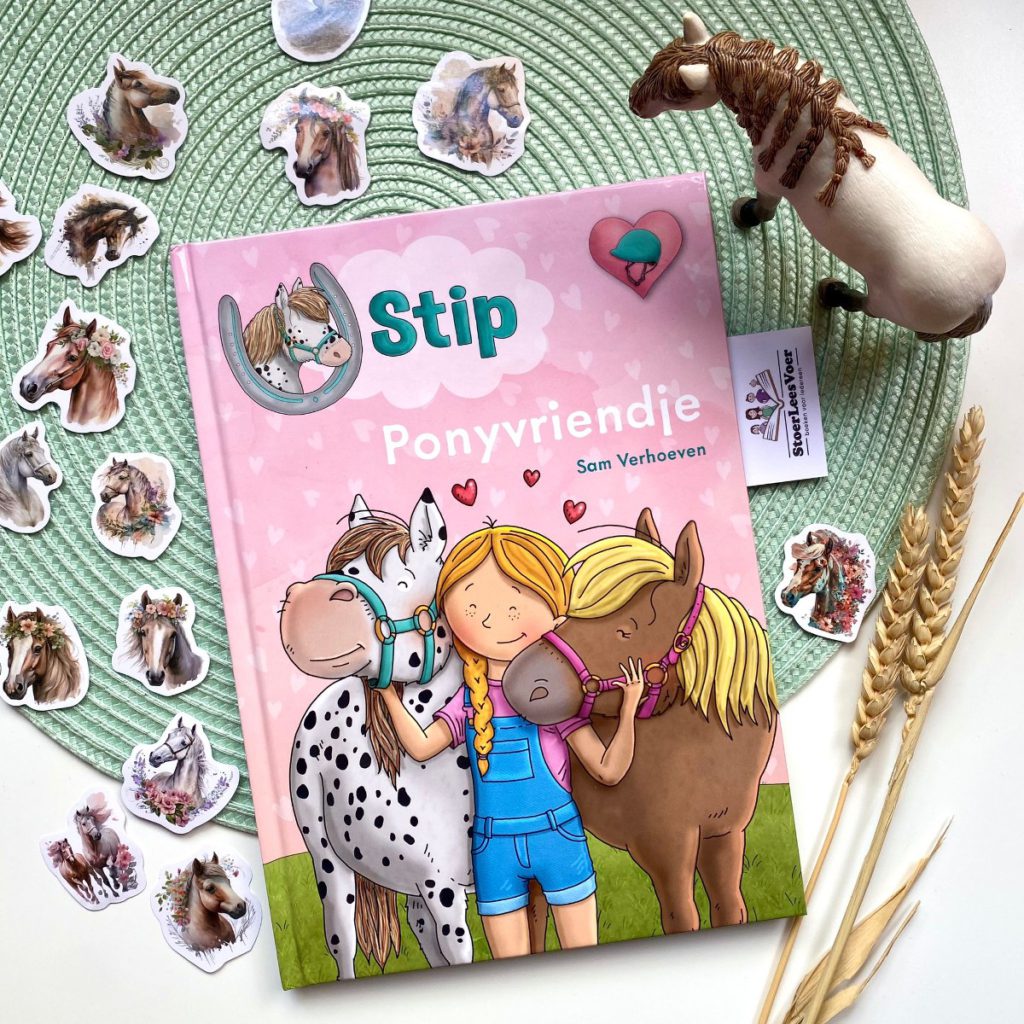 Stip Ponyvriendje voorkant boek cover omslag sam verhoeven paarden paardenboek