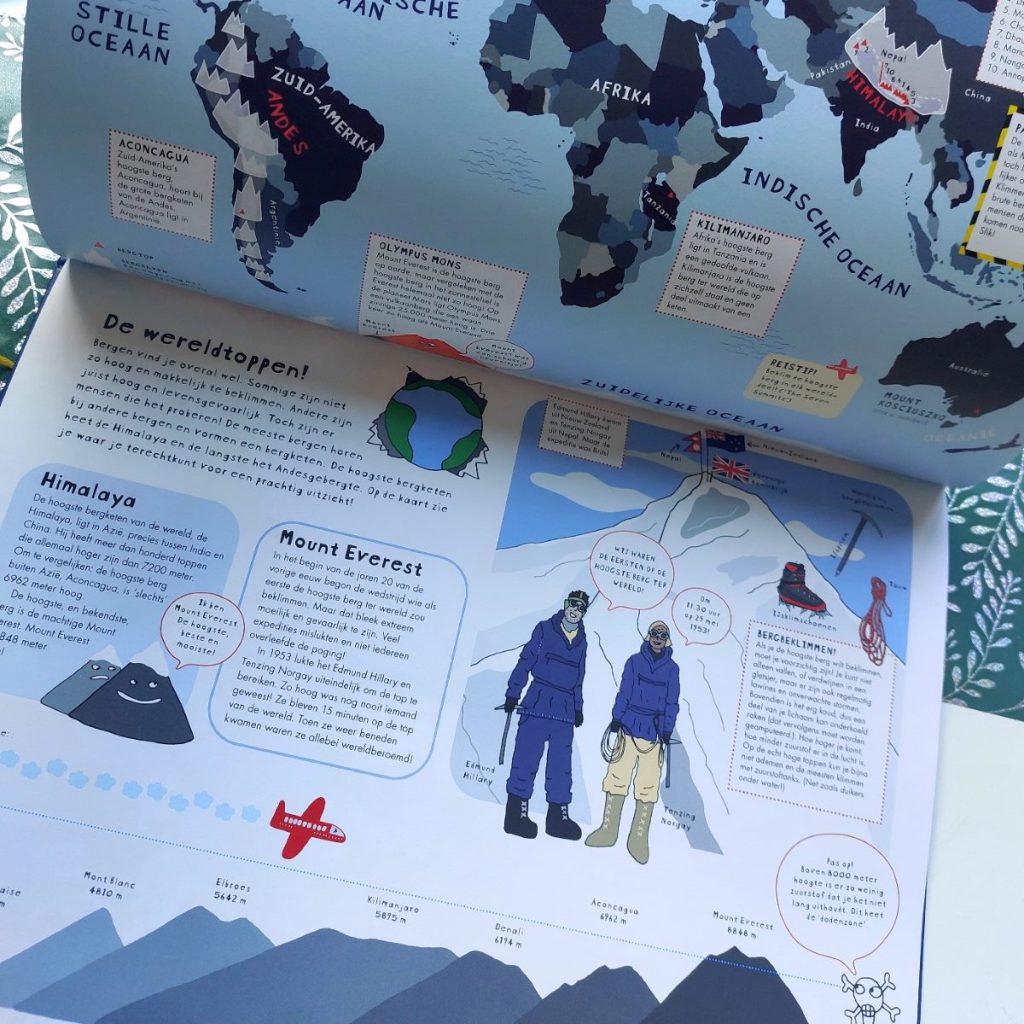 atlas voor avonturiers hoge bergen mount everest