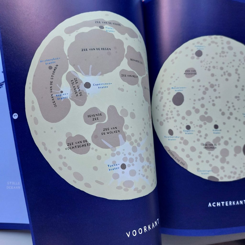 atlas voor avonturiers voorkant en achterkant maan