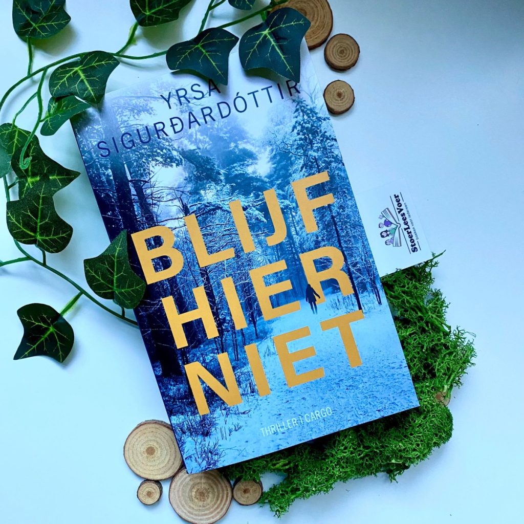 Blijf hier niet voorkant cover yrsa sigurdardottir thriller boek zwart ijs 2