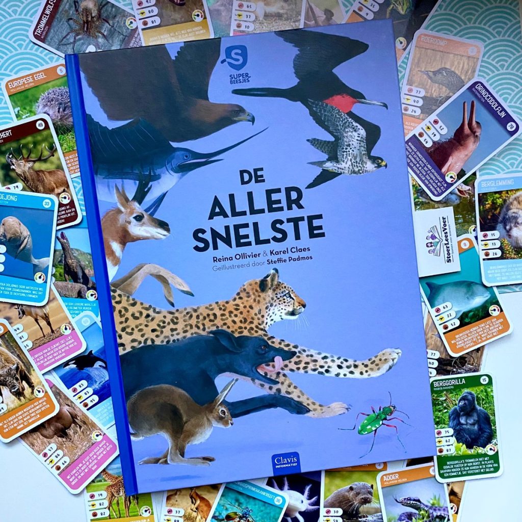 De allersnelste superbeesjes 6 weetjesboek dieren voorkant cover kader omslag boek