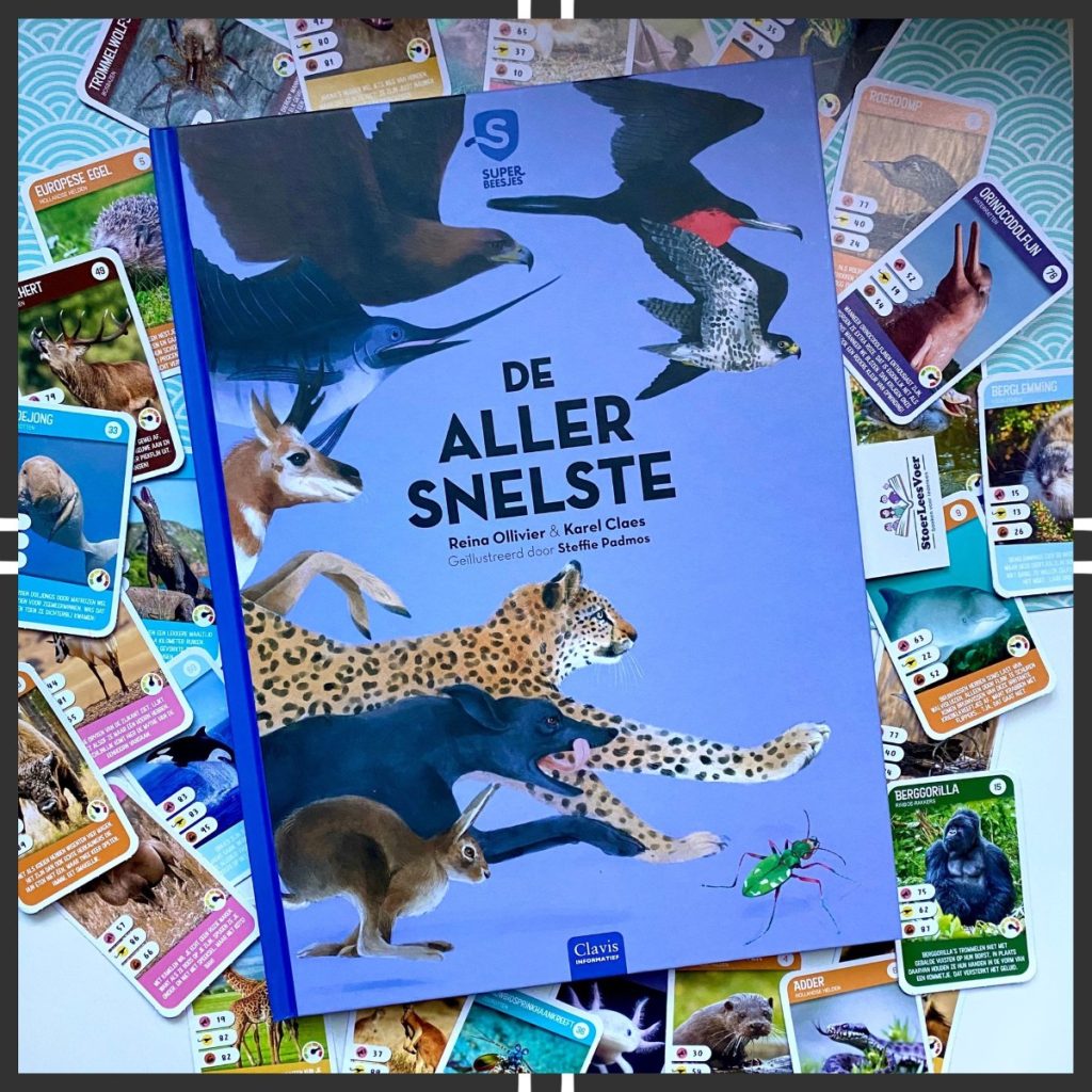 De allersnelste superbeesjes 6 weetjesboek dieren voorkant cover kader omslag boek