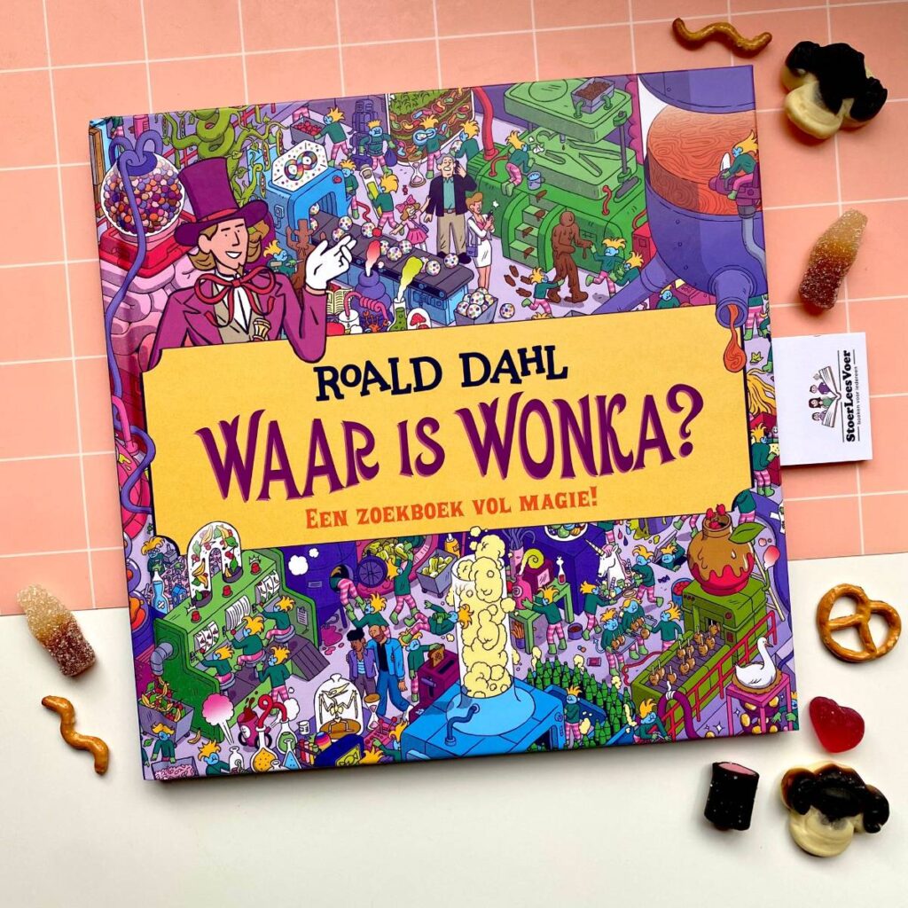 Waar is Wonka? roald dahl zoekboek voorkant cover omslag boek