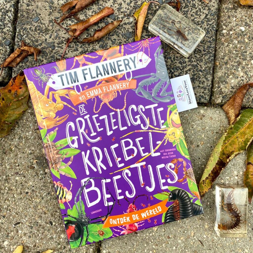 De griezeligste kriebelbeestjes boek weetjesboek insecten voorkant cover kader omslag