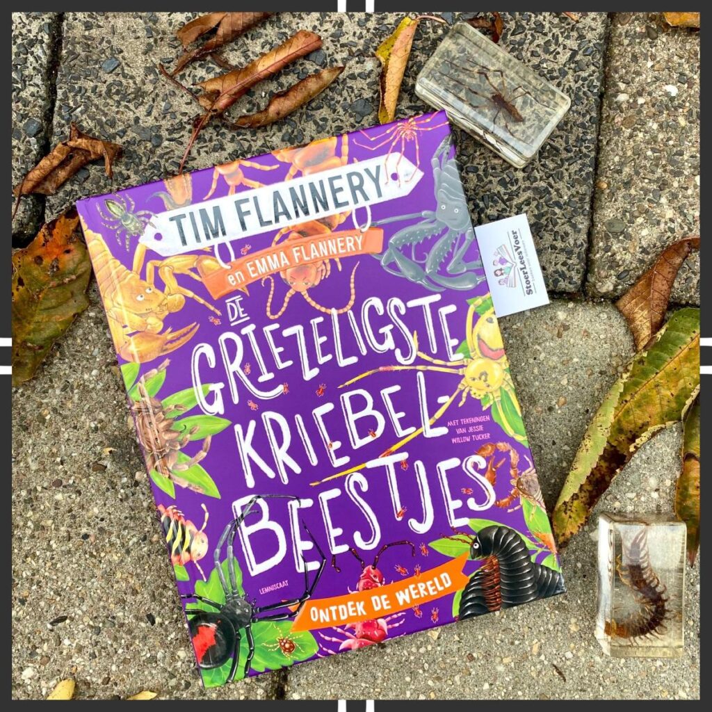 De griezeligste kriebelbeestjes boek weetjesboek insecten voorkant cover kader omslag