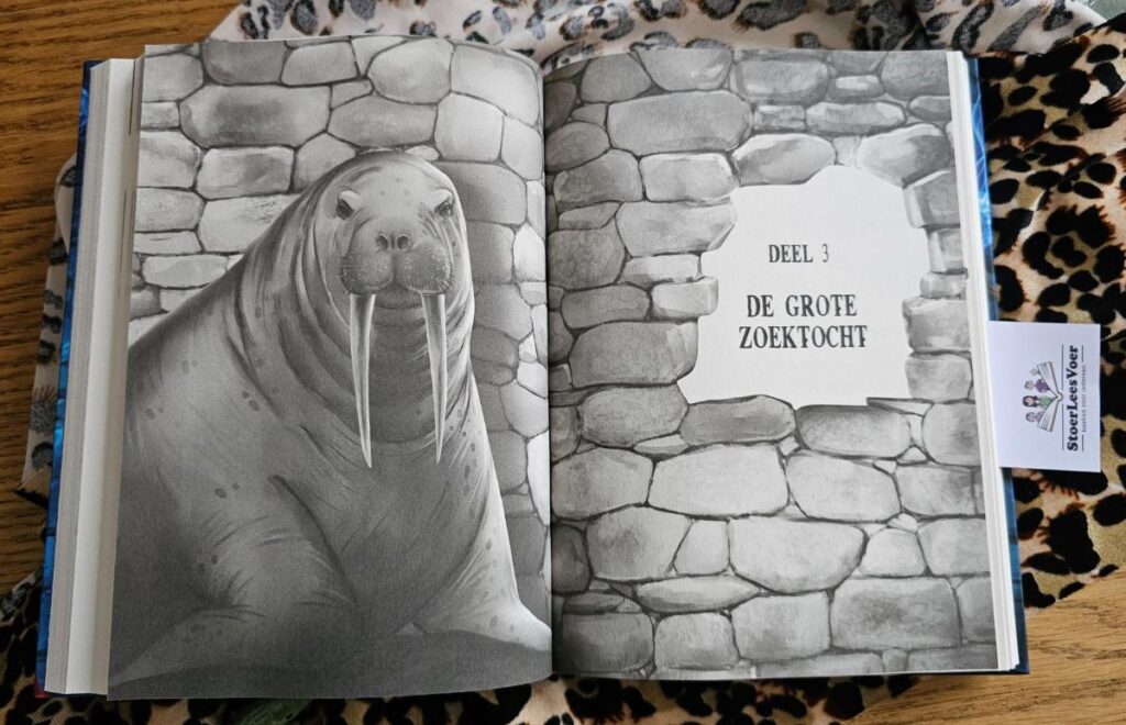 zwemles van een walrus