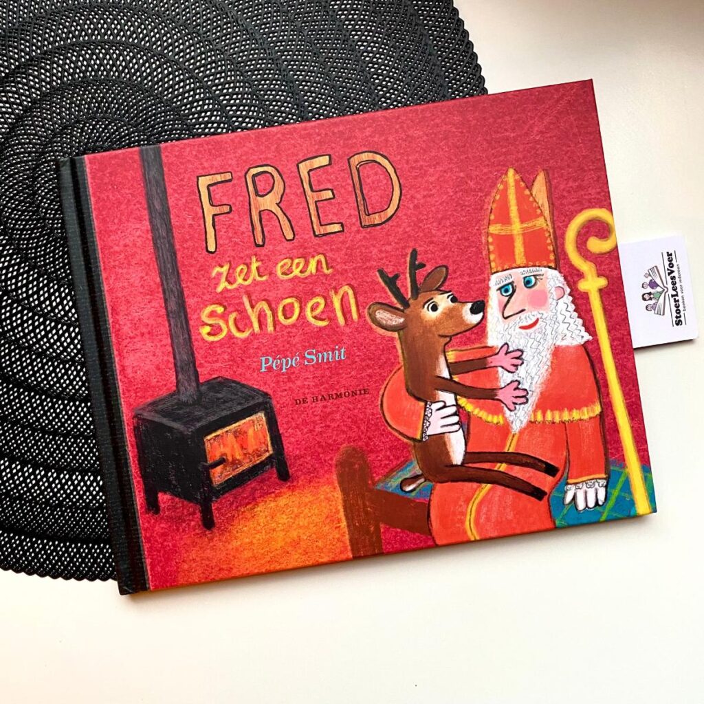 Fred zet een schoen prentenboek pepe smit fred het hert voorkant cover omslag boek