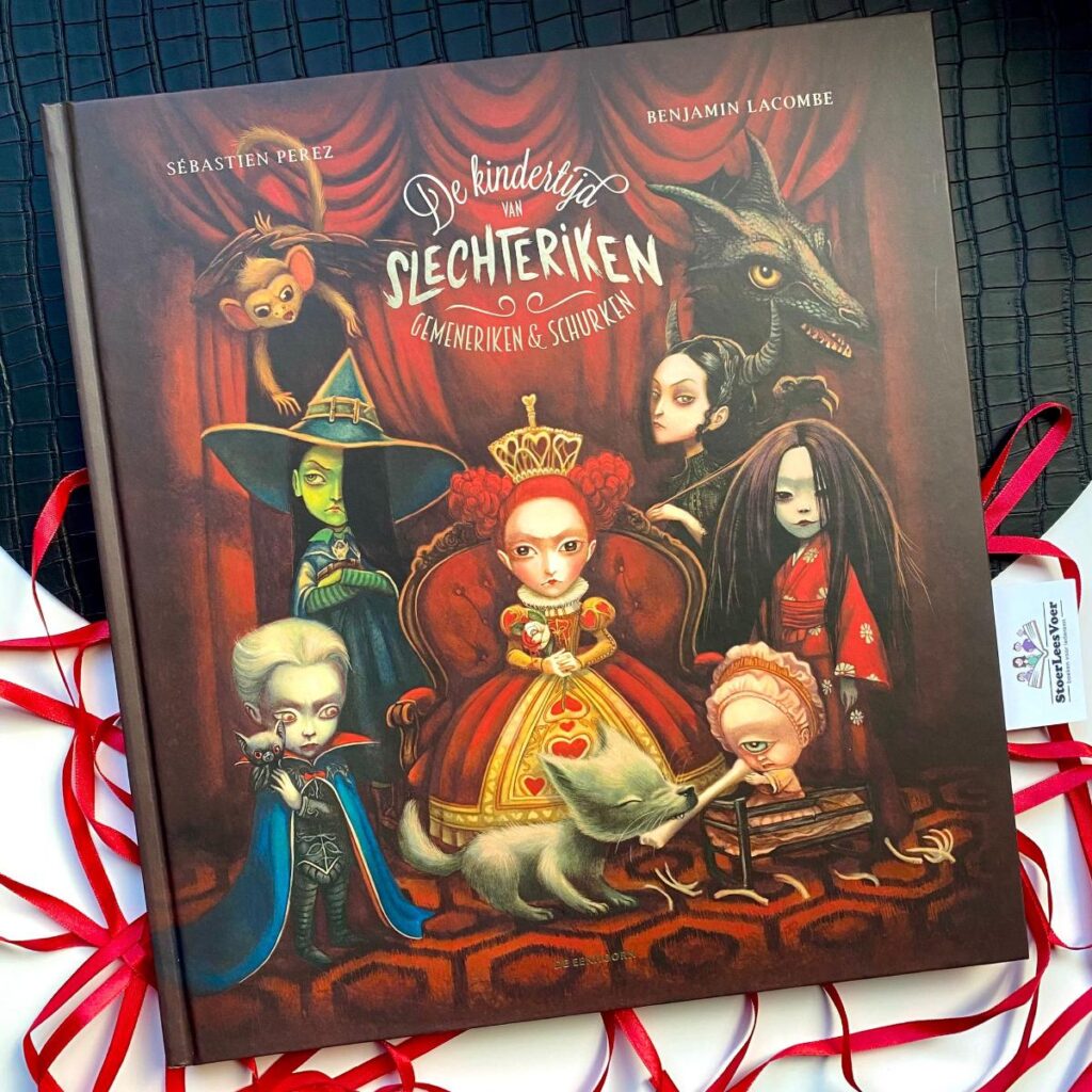 De kindertijd van slechteriken gemeneriken & schurken voorkant cover omslag boek prentenboek sebastien perez benjamin lacombe