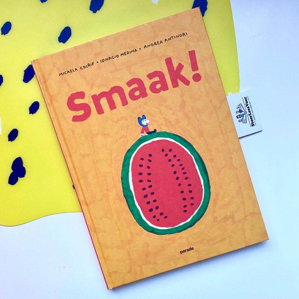 smaak voorkant prentenboek over smaken eten drinken omslag cover