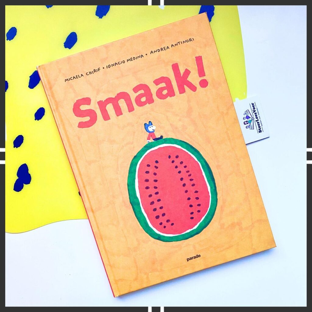 smaak voorkant prentenboek over smaken eten drinken omslag cover