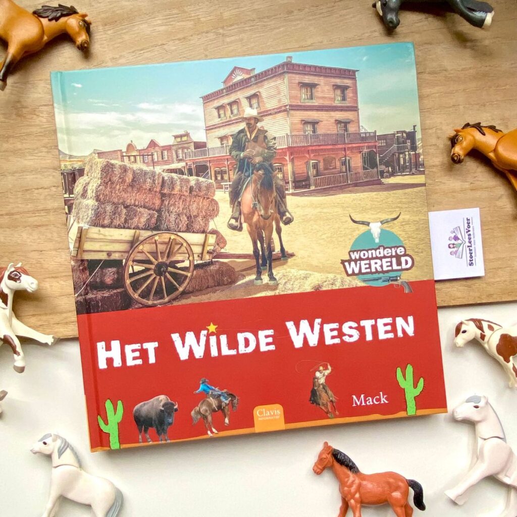 Het Wilde Westen wondere wereld mack weetjesboek jeugd voorkant cover omslag boek