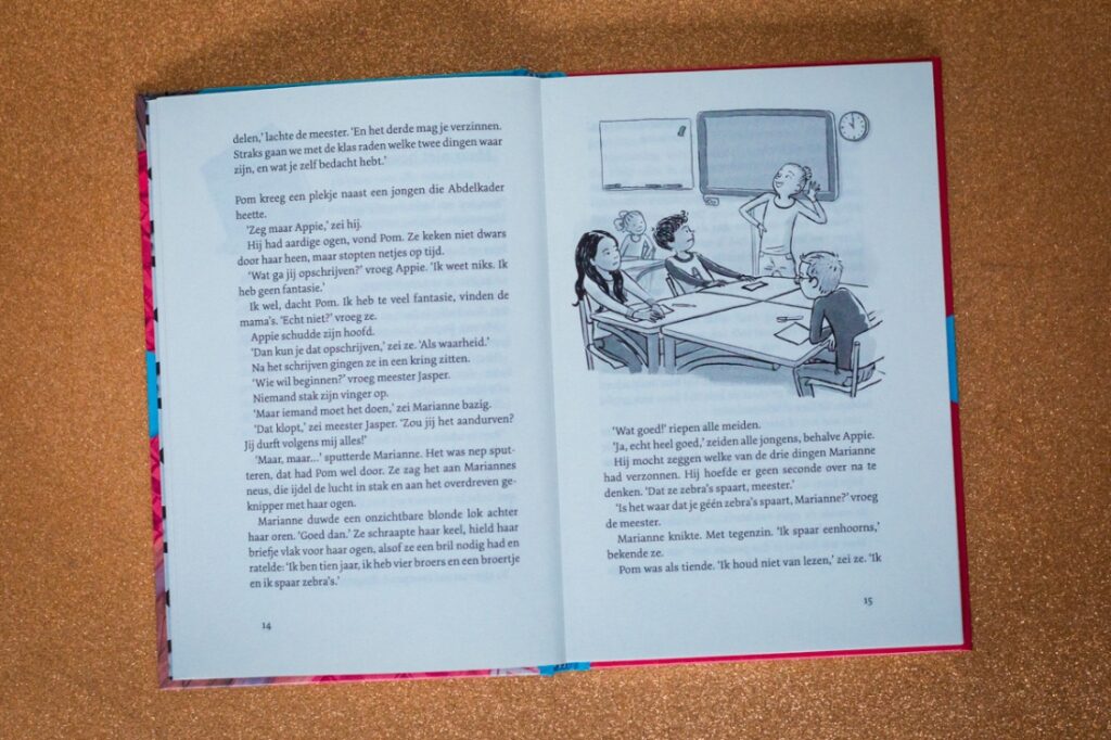 bladspiegel 2/3 pagina 14 en 15
tekst en kleine illustratie door Saskia Halfmouw