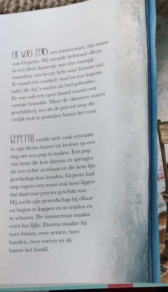 Pinocchio eerste blz