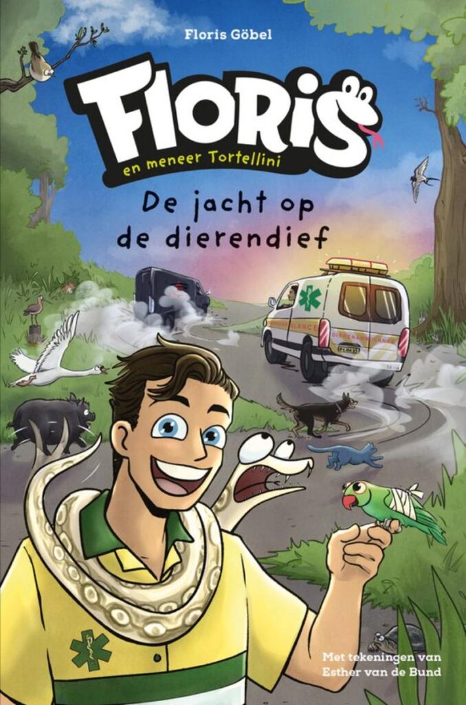 floris en meneer tortellini de jacht op de dierendief voorkant boek Kinderjury 2025