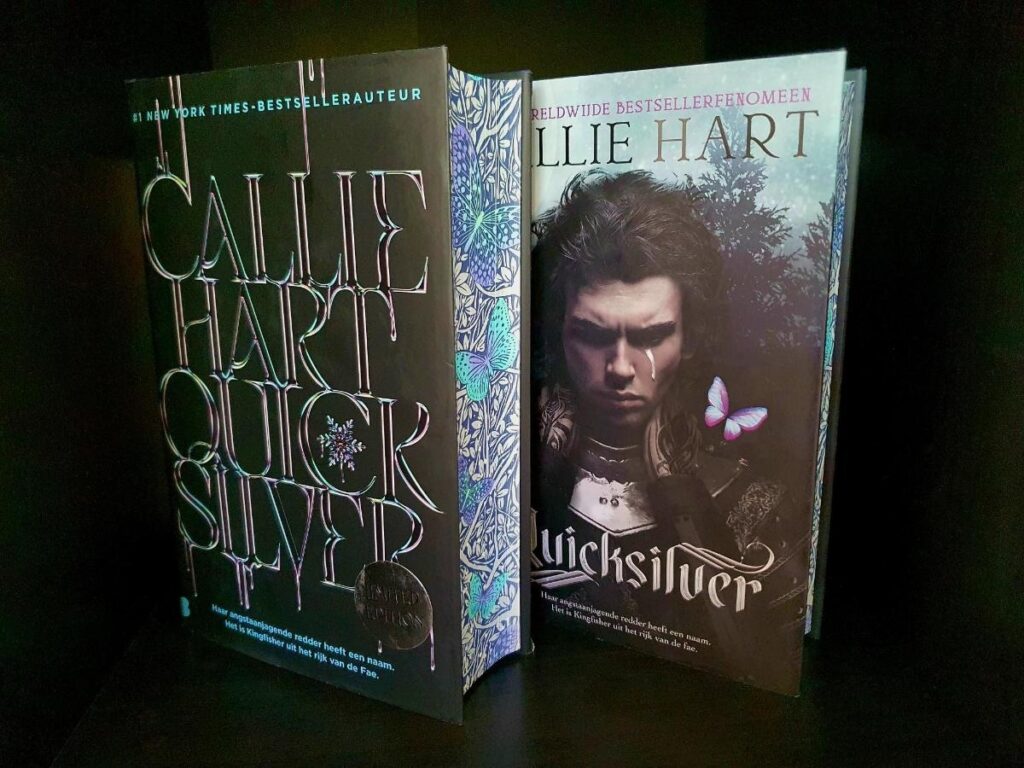 Quicksilver callie hart covers voorkant kaft omslag diverse edities