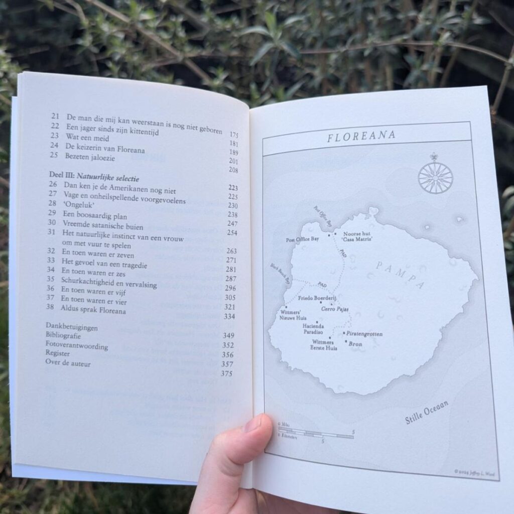 Verdere inhoud en kaart Floreana