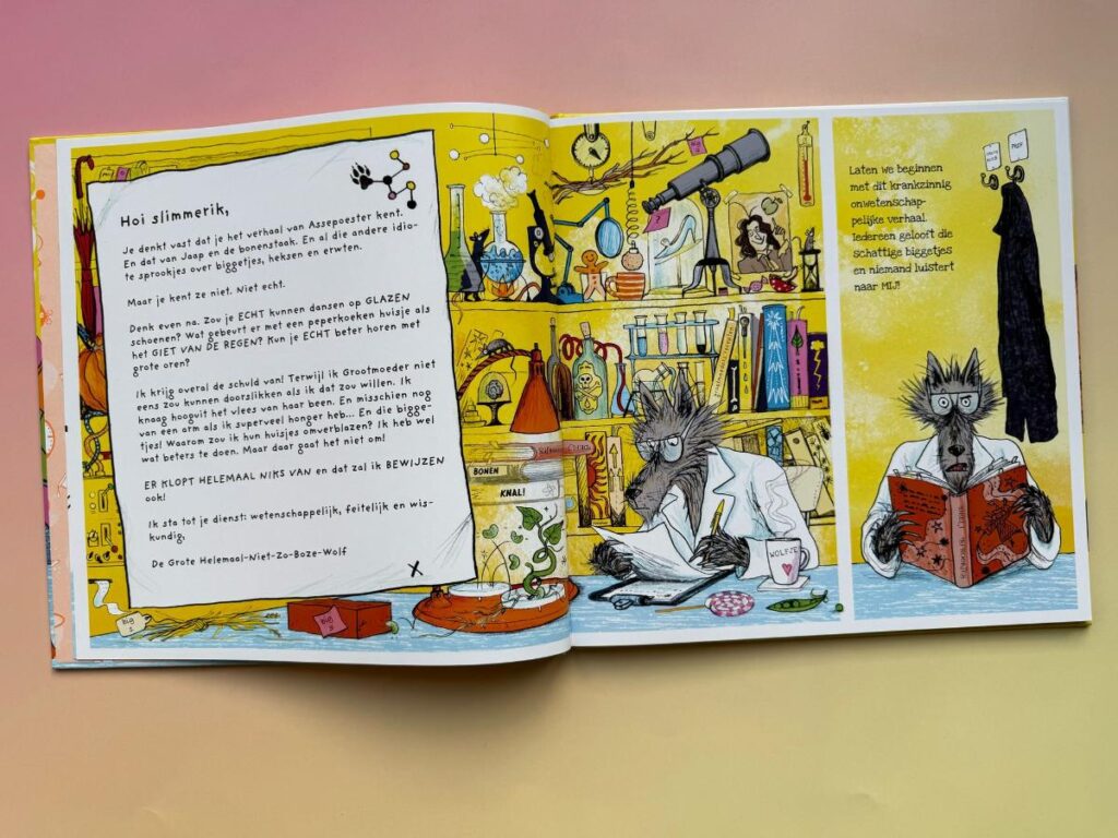 De grote boze wolf onderzoekt sprookjes