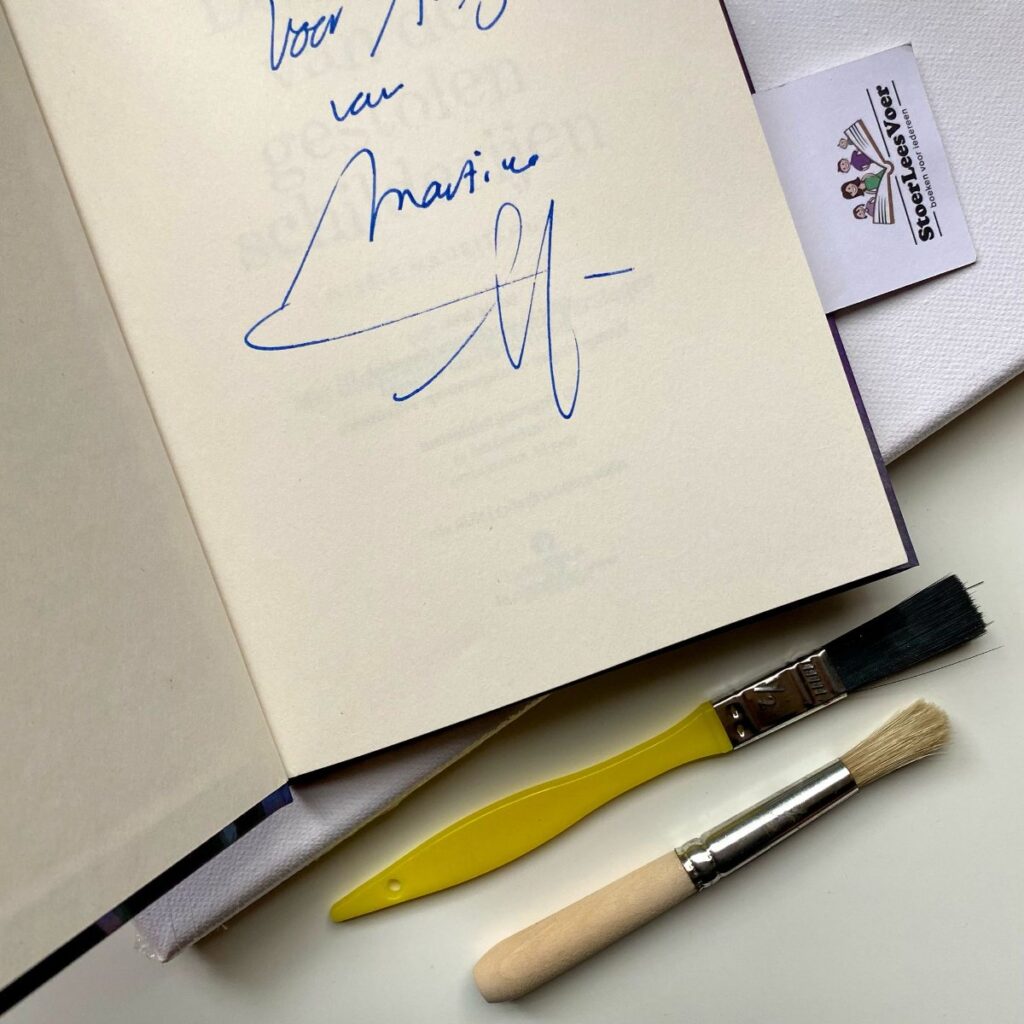 handtekening martine gosselink gesigneerd boek