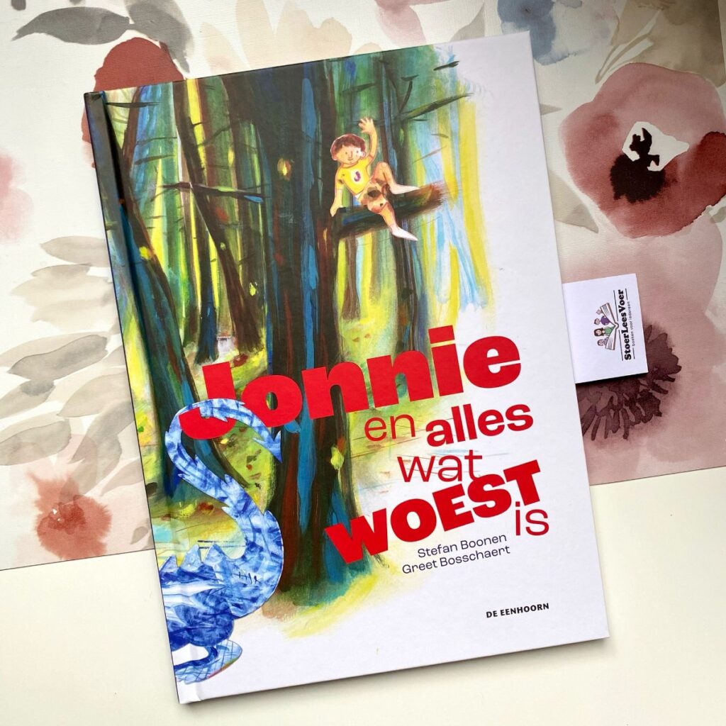 Jonnie en alles wat woest is voorkant cover omslag prentenboek stefan boonen greet bosschaert