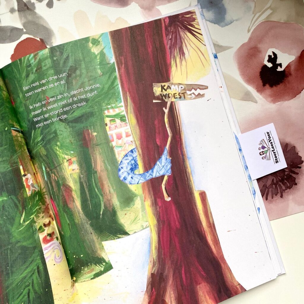 Jonnie en alles wat woest is tekst en illustraties