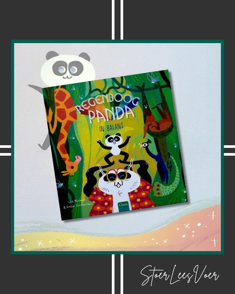 Regenboogpanda in balans