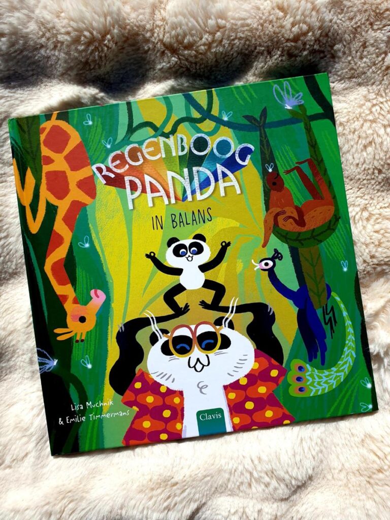Regenboogpanda in balans