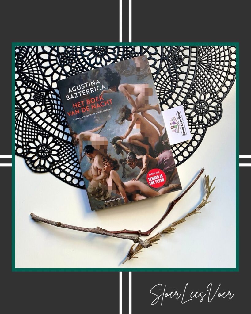 Het boek van de nacht Agustina Bazterrica voorkant cover omslag kaft boek gecensureerd