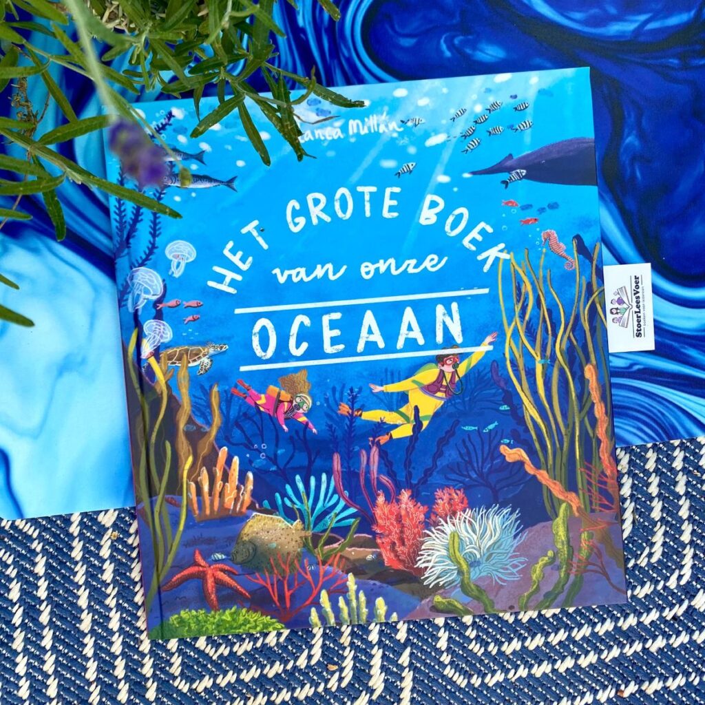 Het grote boek van onze oceaan voorkant cover omslag kaft weetjesboek blanca millan