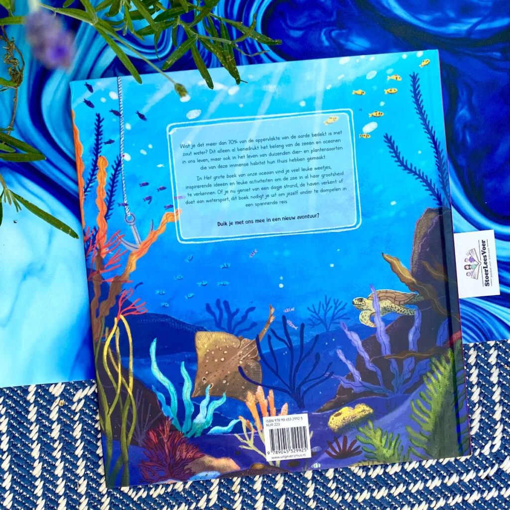 Het grote boek van onze oceaan achterkant achterflap samenvatting synopsis cover omslag kaft weetjesboek blanca millan