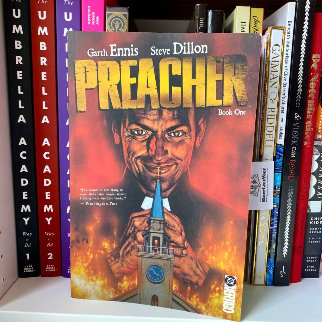 Preacher Book One Comic steve dillon garth ennis voorkant cover omslag kaft strip