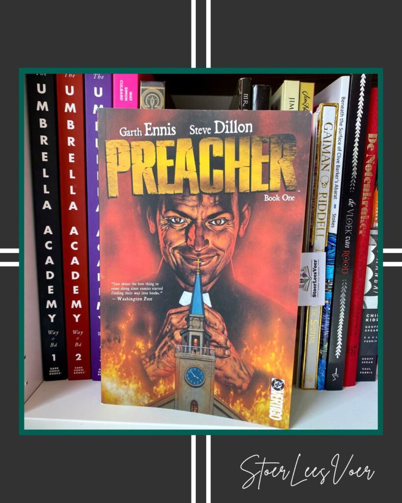 Preacher Book One Comic steve dillon garth ennis voorkant cover omslag kaft strip