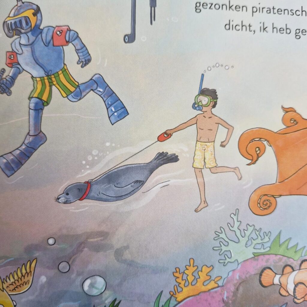Zeehond uitlaten veel humor in zoekboek